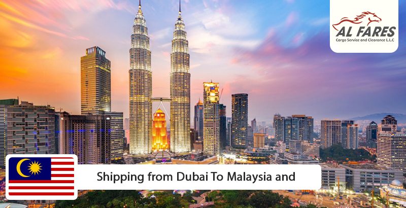 shipping from dubai to malaysia and thailand